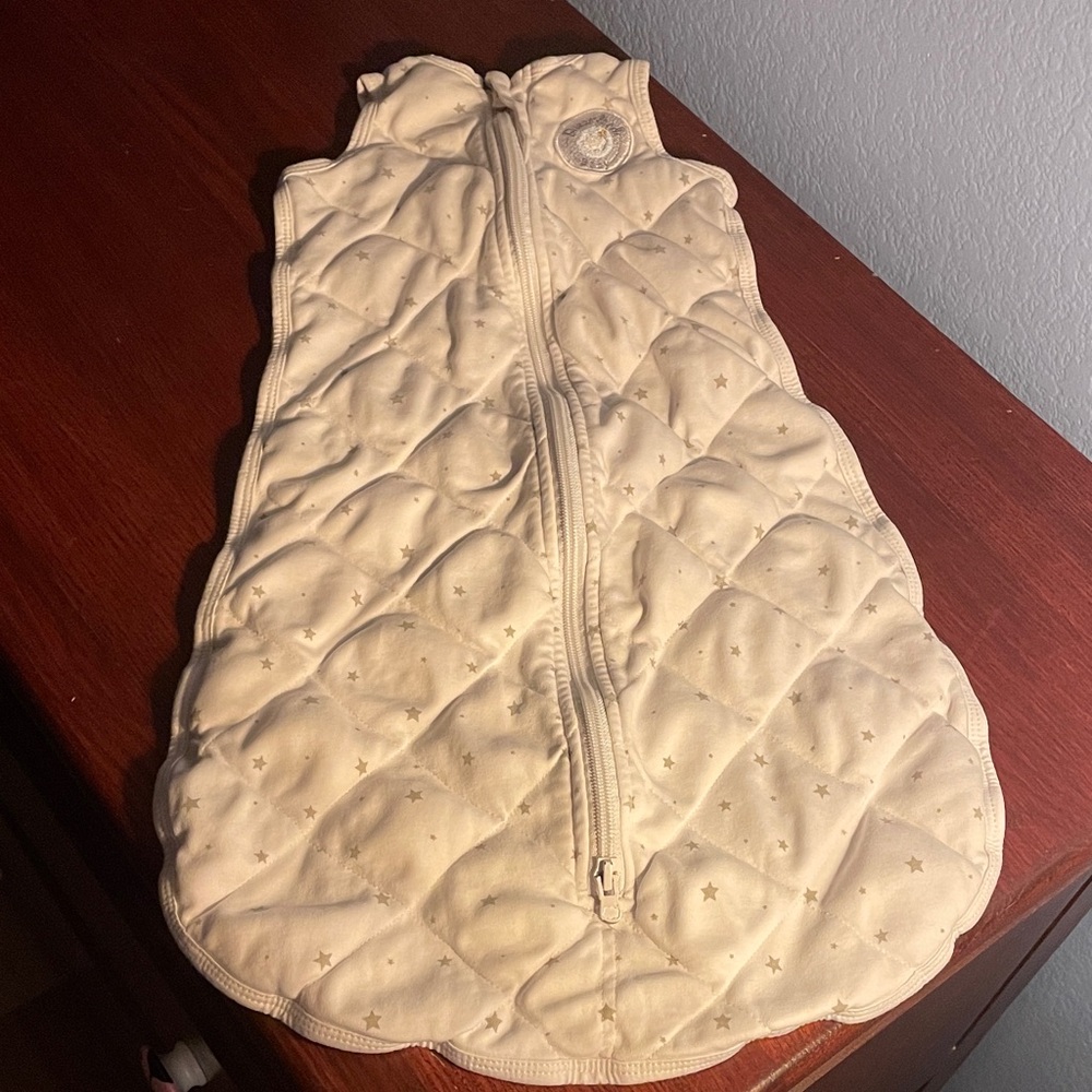 Dreamland Baby Sleep Sack White Stars 0-6M